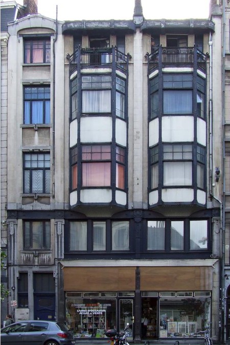 Lombardstraat 5-9, Brussel, hoofdgevel (© CM, foto 2014)