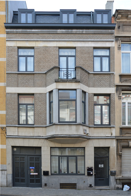 Joseph Coosemansstraat 19, Schaarbeek, opstand voorgevel (© APEB, foto 2017)