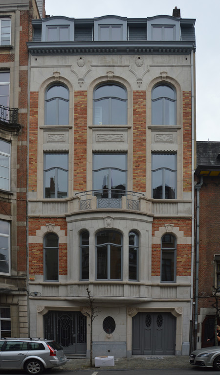 Abdijstraat 75, Elsene, opstand voorgevel (© CM, foto 2017)