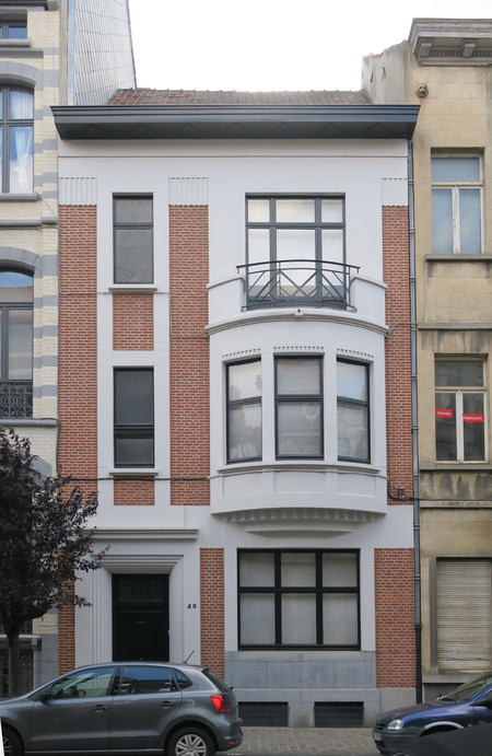 Rue du Chatelain 40, Ixelles, élévation principale (© APEB, photo 2017)