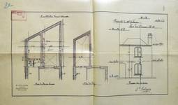 Rue des Éburons 31, Bruxelles Extension Est, plans pour la construction d’une annexe, AVB/TP 10396 (1899).