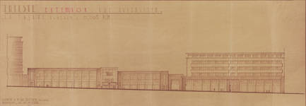 Ravensteinstraat 26-46, Brussel, Assurances Trieste, ontwerp uitbreiding, 1938 (© Fondation CIVA Stichting/AAM, Brussels)