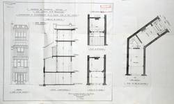 Rue Luther 28, Bruxelles Extension Est, projet d’extension arrière, état actuel, AVB/TP 28110 (1923).